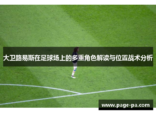大卫路易斯在足球场上的多重角色解读与位置战术分析