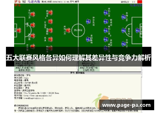 五大联赛风格各异如何理解其差异性与竞争力解析