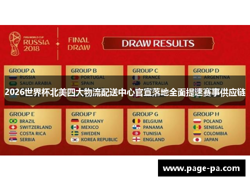 2026世界杯北美四大物流配送中心官宣落地全面提速赛事供应链